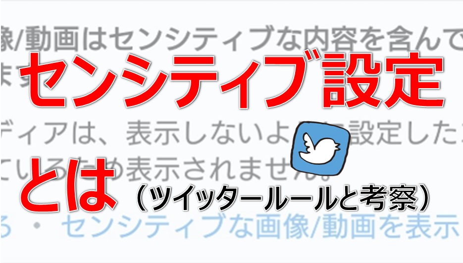 ツイッターのセンシティブ設定とは ツイッタールールと考察 電子くんのtwitterアフィリエイト奮闘記